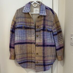 Aritzia Purple Teddy Jacket